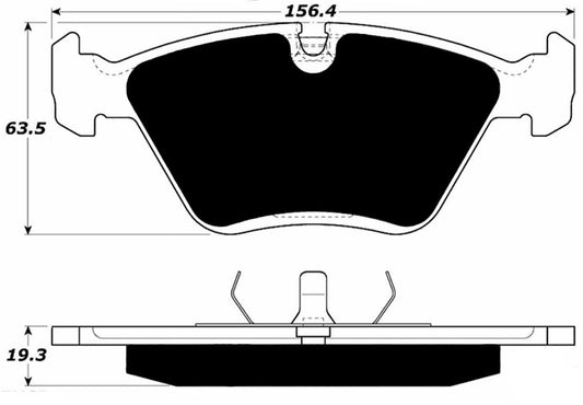 Porterfield Brake Pads for 1989 BMW 750iL