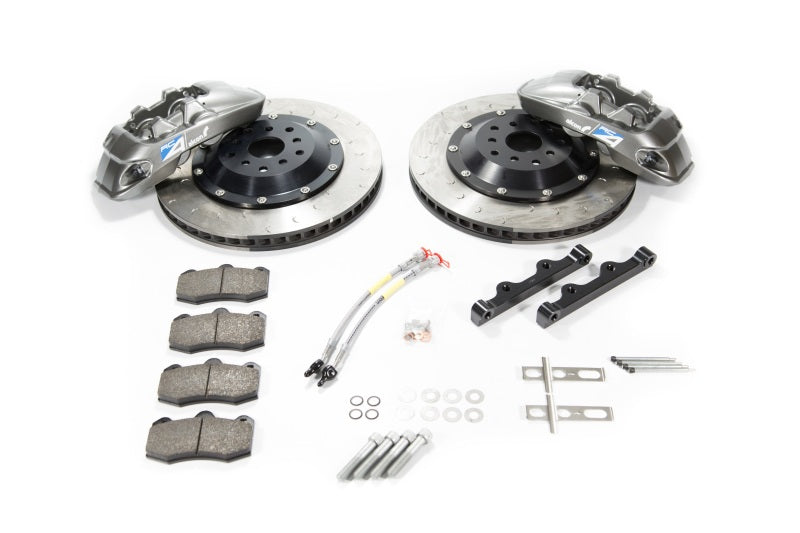 Alcon 2009+ Nissan GT-R R35 380x33mm Rotor Grey 4 Piston Caliper RC4 Rear Axle Kit BKR6959B04