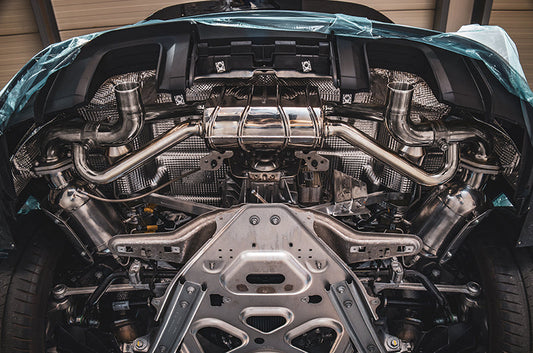 Porsche 718 GT4RS - Valved Muffler (OEM Tips)