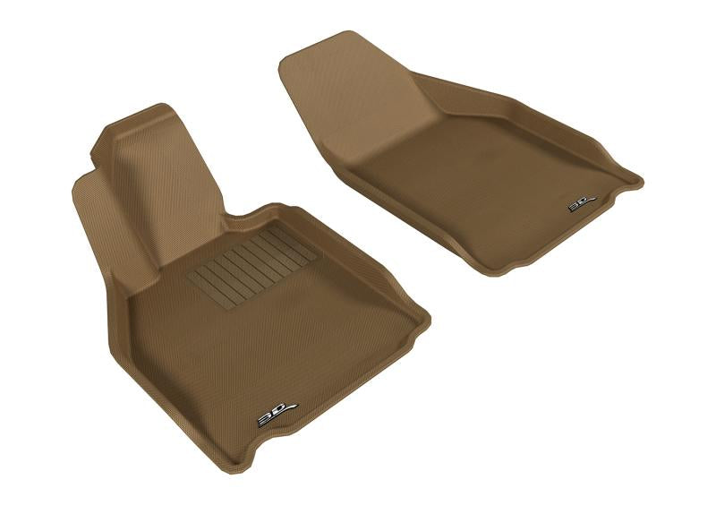3D MAXpider 2005-2012 Porsche 911 997 Kagu 1st Row Floormat - Tan L1PO01111502