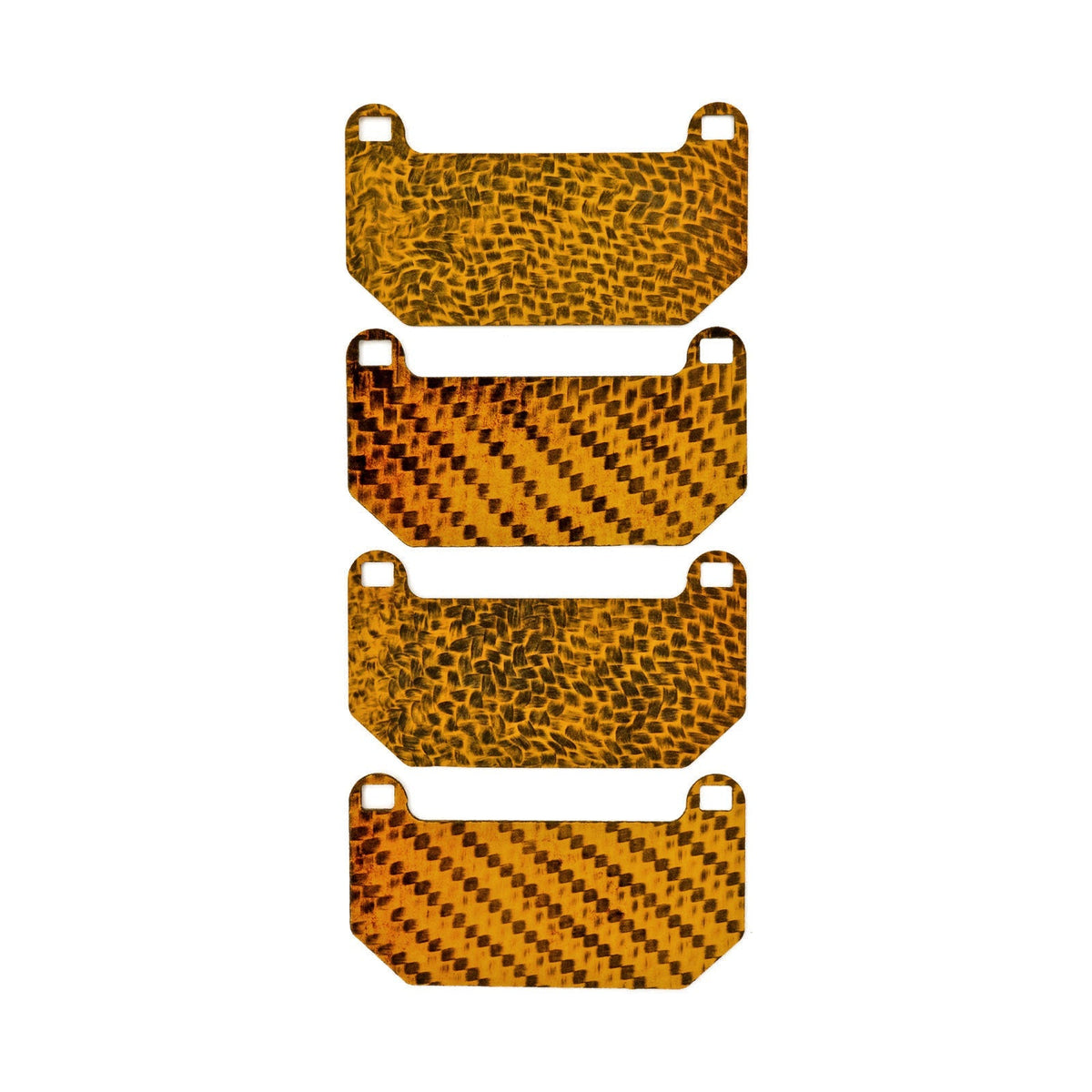 HEL Performance Carbon Fiber Brake Pad Shims for Aston Martin Vantage 4.3 and 4.7 with Brembo calipers 2004-on
