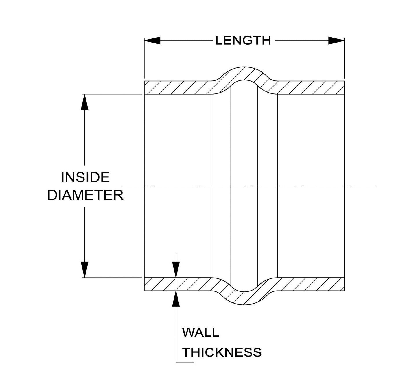 HPS 4-1/2" ID, 3" Length, Silicone Straight Hump Coupler Hose, High Temp 4-ply Reinforced, 114mm ID, Blue