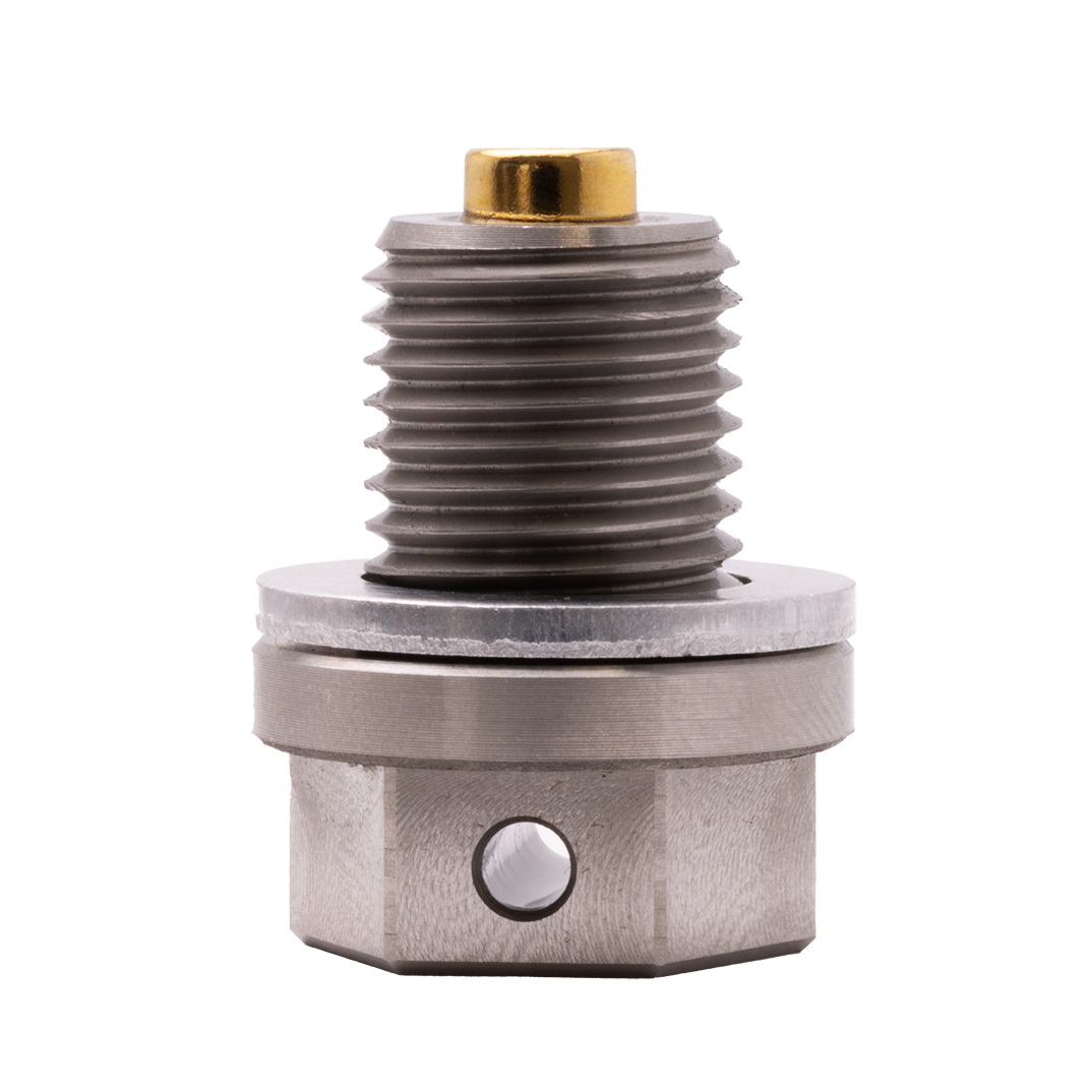 GoldPlug | M14x1.5 | MP02 | USA | Magnetic Drain Plug | Stainless | Fits all Honda, Acura, Kia, Ford PowerStroke 2011-2025, RAM 1500, Duramax 2001-2016 M14x1.5 | SW02 Washer Included |