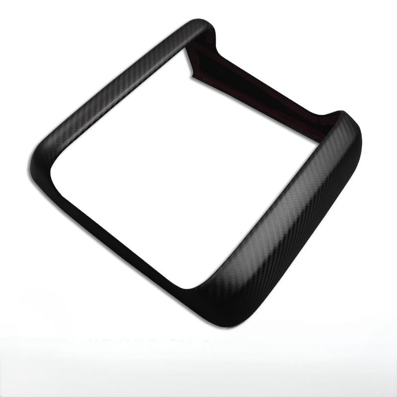 Rear Screen Air Outlet Frame Dry Carbon Fiber Overlay for Model S/X 2021+