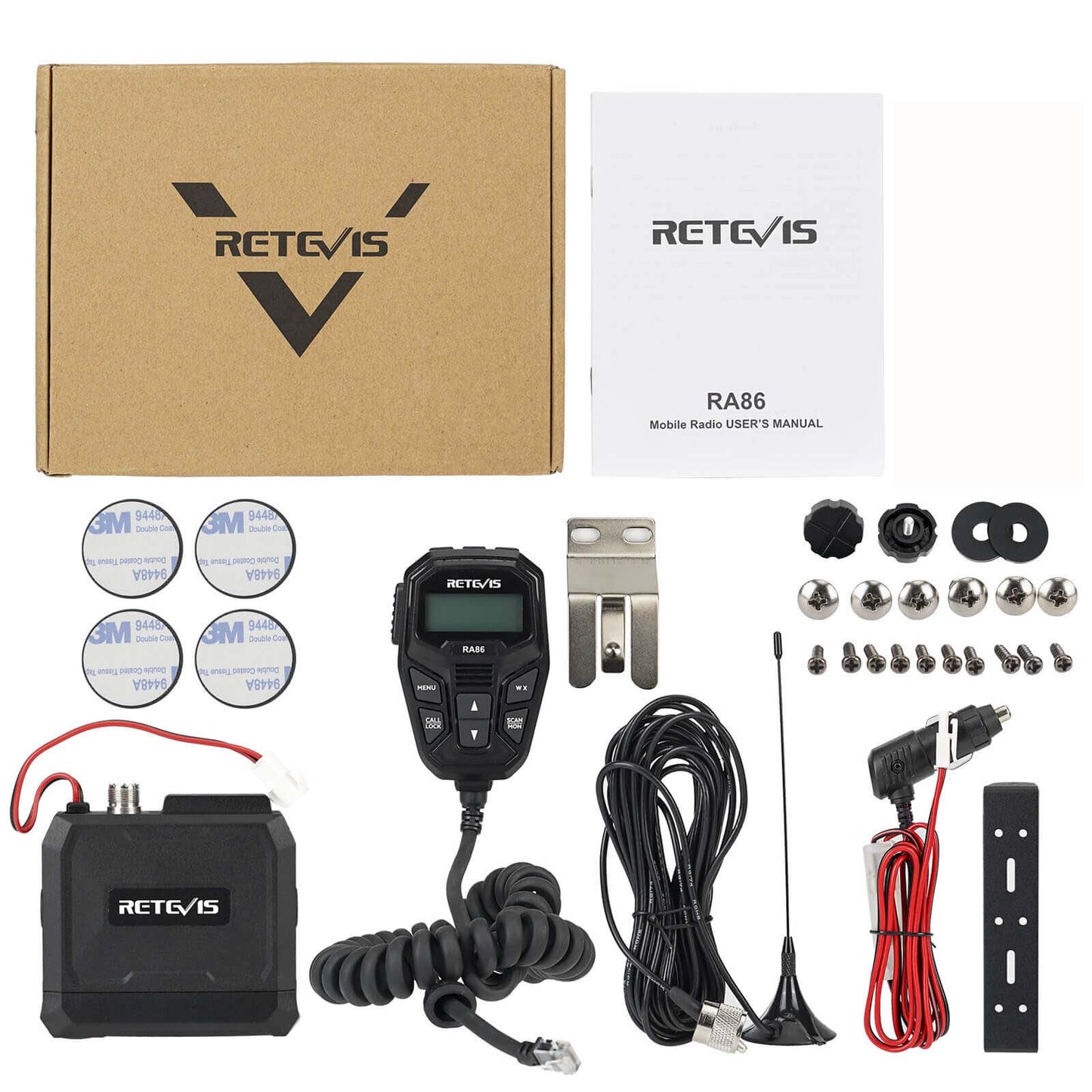 Retevis RA86 Remote Speaker Mic Mobile Radio 20W