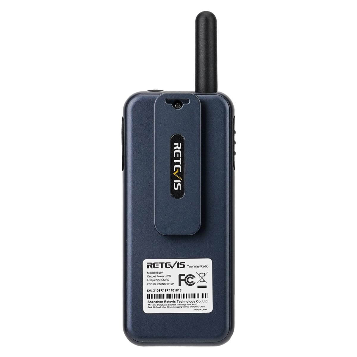 Retevis RB19P Slim GMRS Handheld Radio