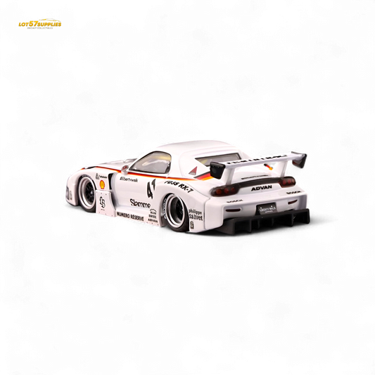 Inno64 Mazda RX-7 LBWK in White 1:64 IN64-LBWK-RX7-02