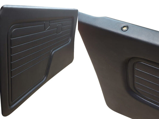 Interior Door Panel For BMW E30 Coupe Cabriolet 3 Series 1982-1994 Black 2 PCS