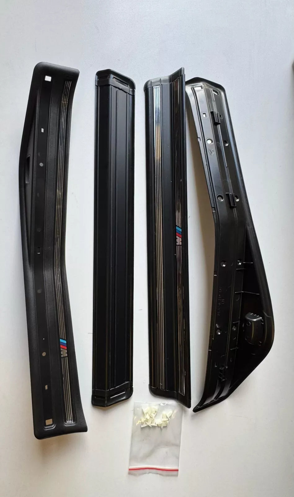 BMW E46 1997-2006 Compatible Door Sill Cover Protector Plate Set 4 Pieces