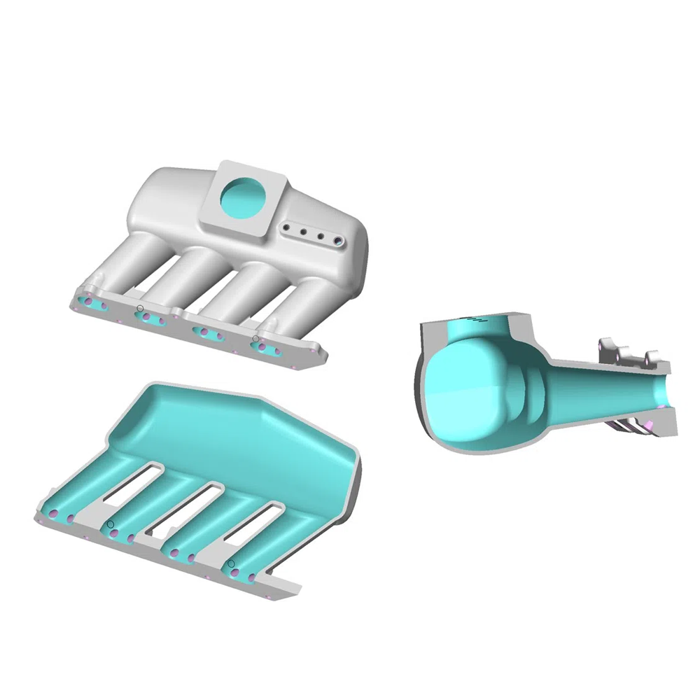 Intake manifold for 8th gen Honda Civic SI (K20 engine) - 4 injectors - Mustang throttle