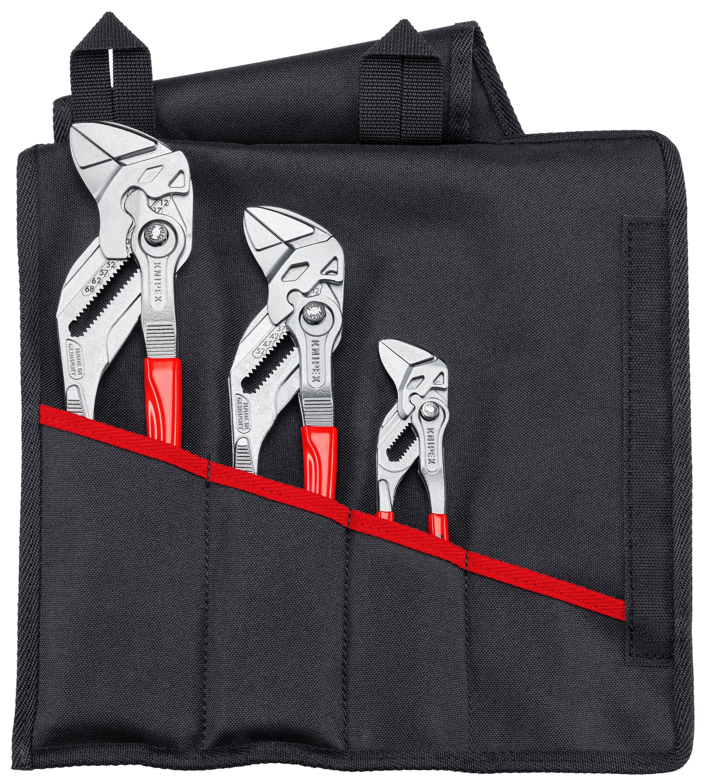 Knipex Pliers Wrench Set In Tool Roll 3 Pieces 00 19 55 S7