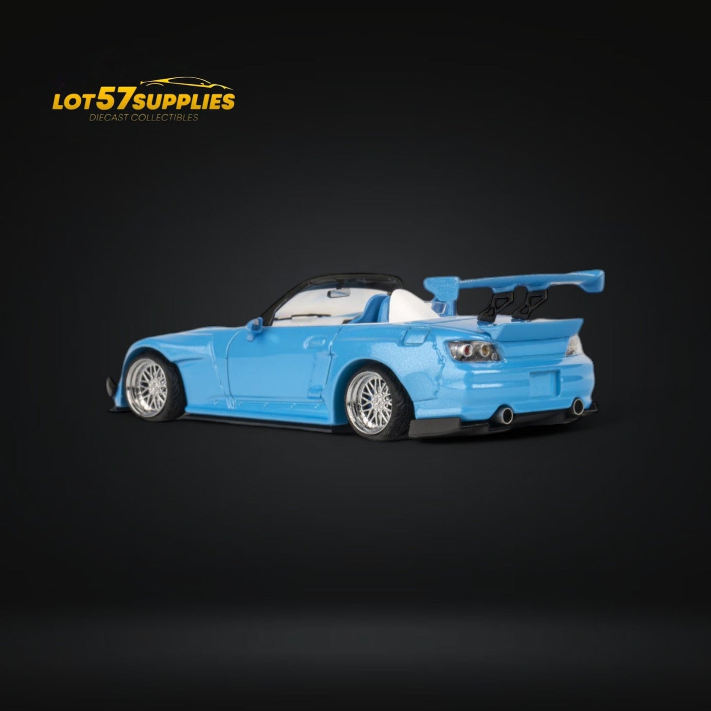 (Pre-Order) Microturbo S2000 Custom Rocket Bunny in Metallic Blue 1:64