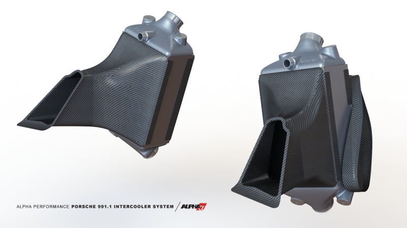 AMS Performance Porsche 997.1TT Alpha Intercooler System (For Stock Framed Turbos) ALP.09.09.0001-2