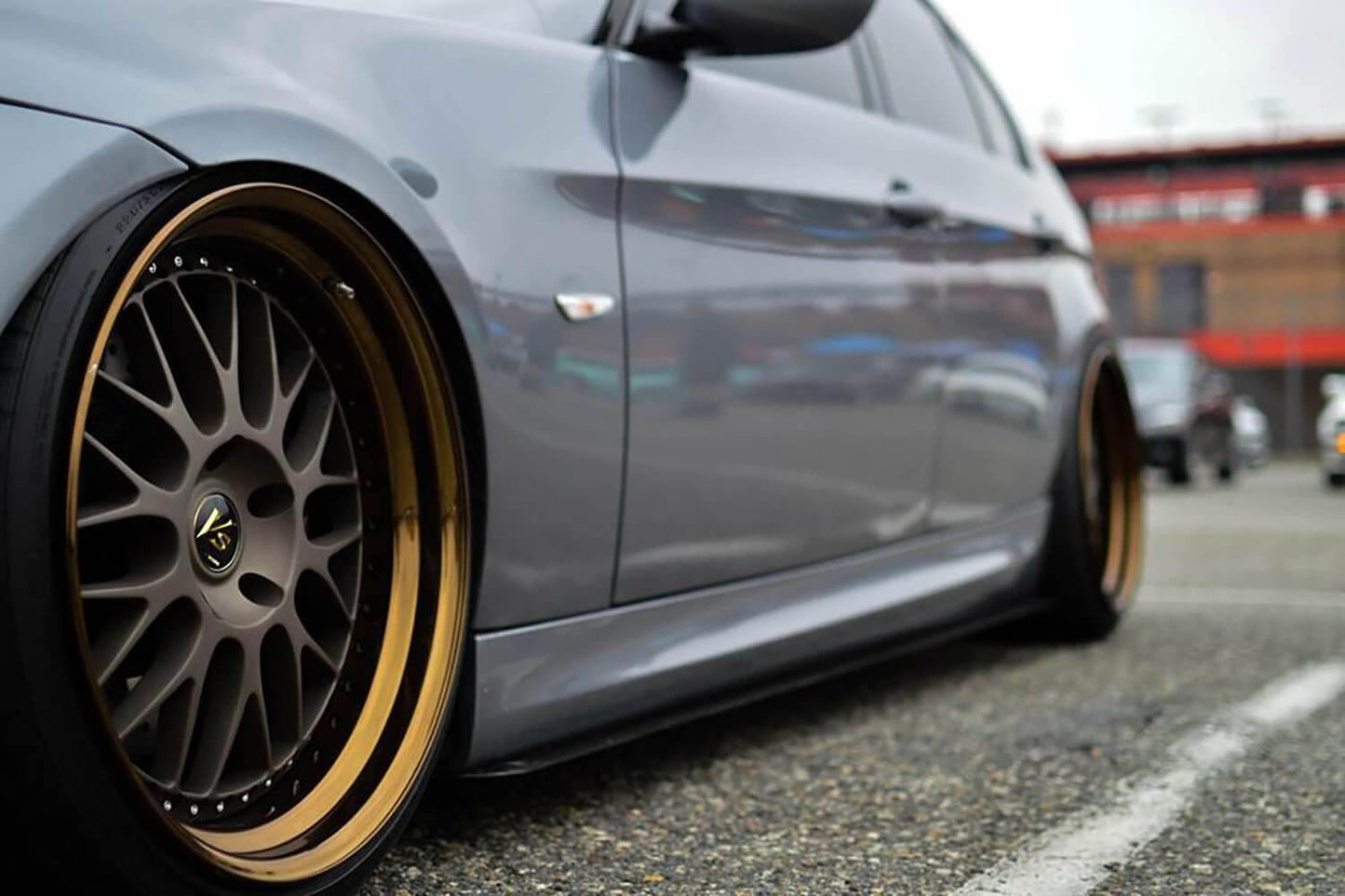 2006-2013 Bmw 328i 335i Side Skirt Extension V1 ( E90 )