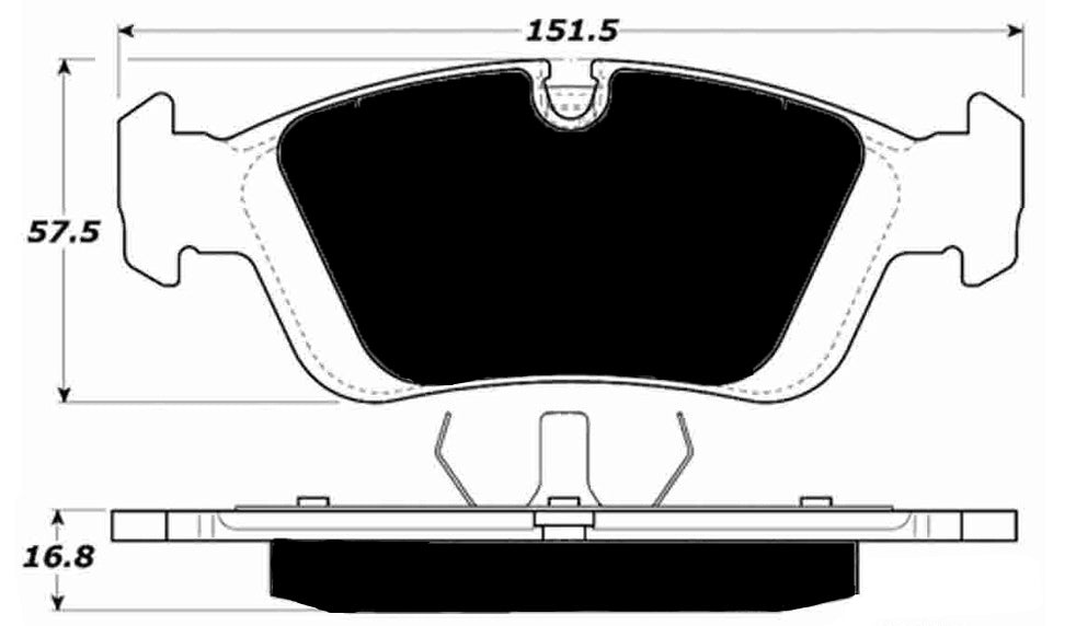 Porterfield Brake Pads for 1993 BMW 318 series E36