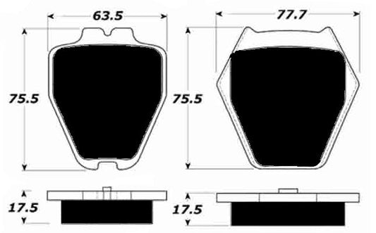 Porterfield Brake Pads for 2000 AUDI S4