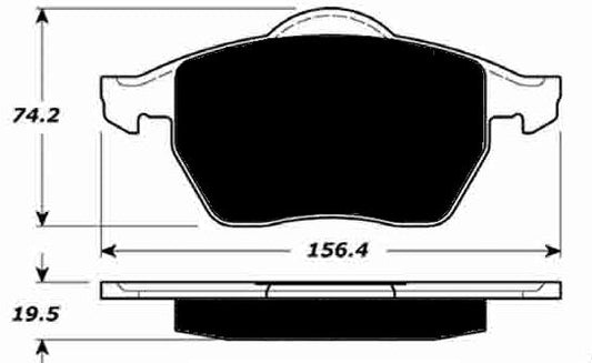 Porterfield Brake Pads for 2000 AUDI A4 Quattro
