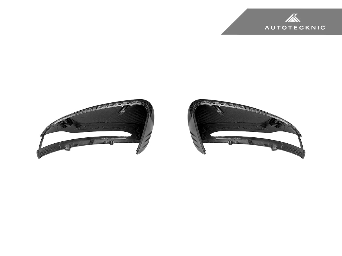 AutoTecknic Replacement Version II Dry Carbon Mirror Covers - Mercedes-Benz W205 C-Class