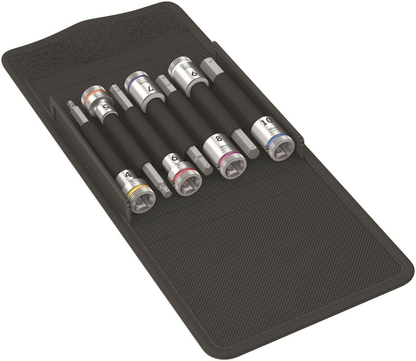 Wera 8740 B HexPlus HF 1 Zyklop Socket Set 3/8" Drive 7 Piece Metric 05003180001