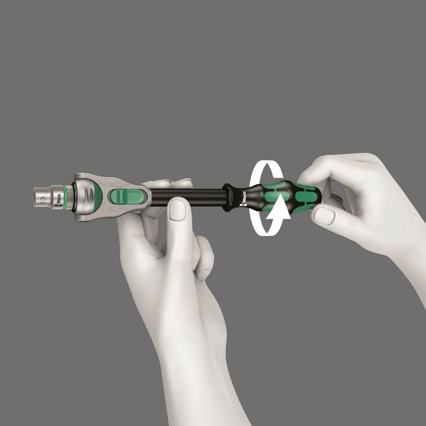 Wera 8100 SC 6 Zyklop Speed Ratchet Set 1/2" Drive Metric 28 Piece 05004076001