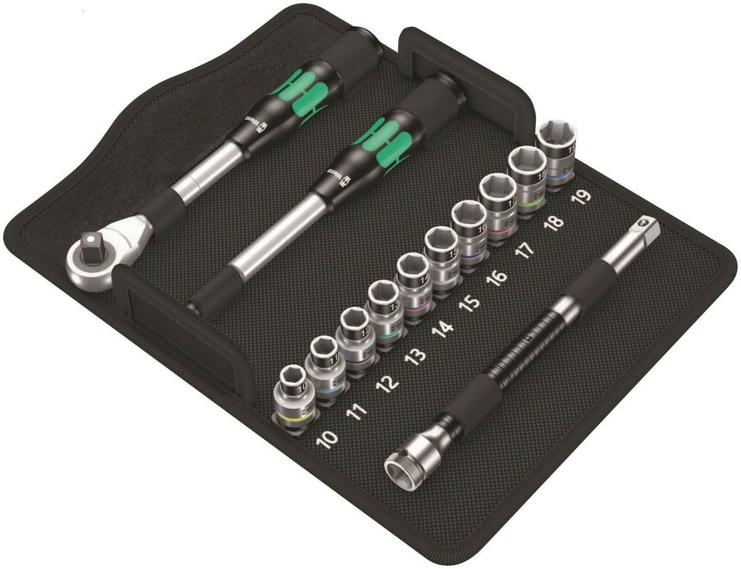 Wera 8006 SC 1 Zyklop Hybrid Ratchet Set 1/2" Drive Metric 05004090001