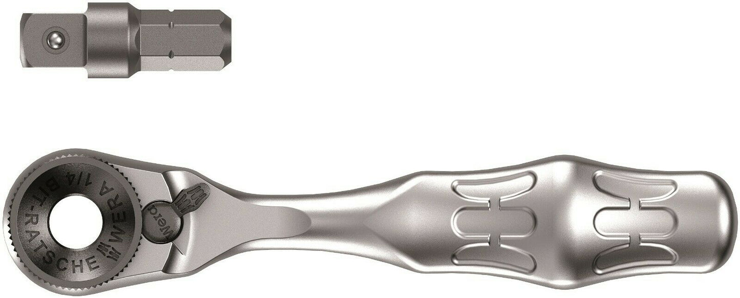Wera Bicycle Set 3 Zyklop Mini Ratchet Bit Set 1/4" Drive Metric 05004172001