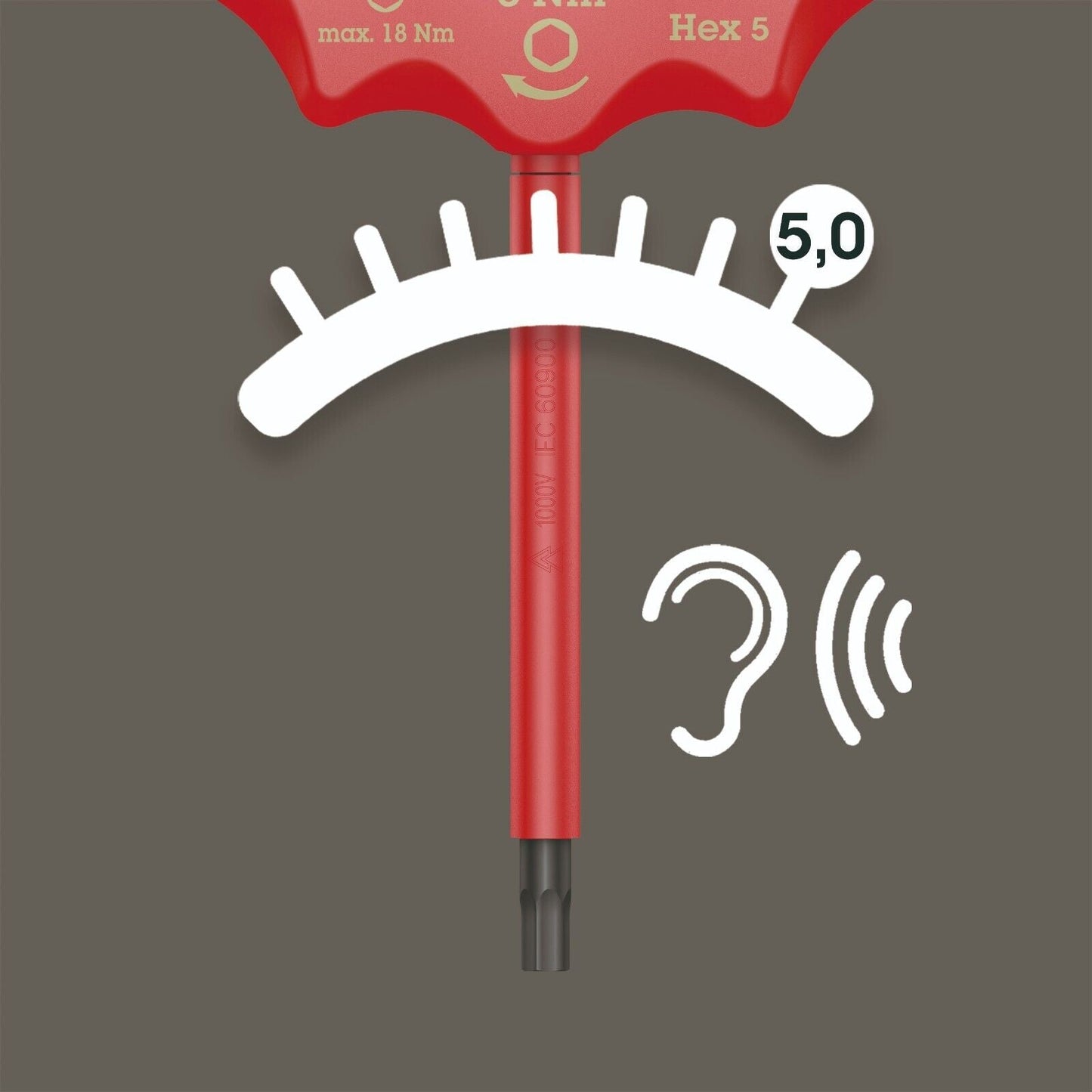 Wera 400 VDE i Hex Insulated Torque Indicator 05004981001