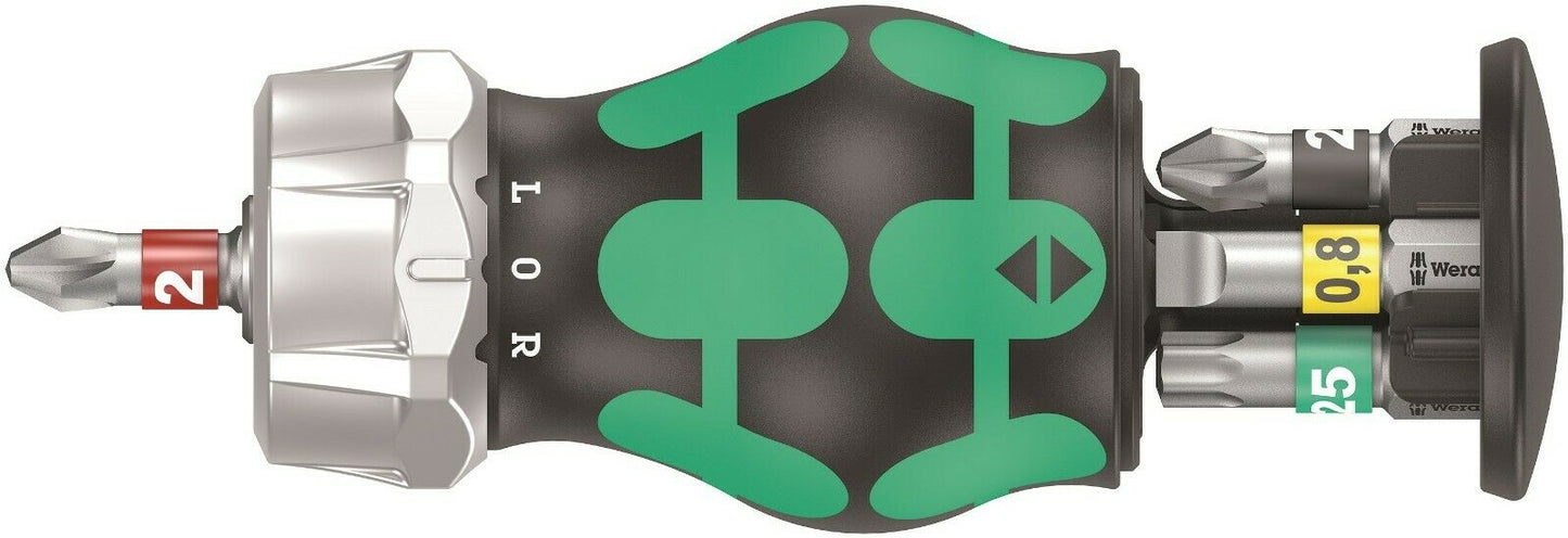 Wera Kraftform Kompakt Stubby Magazine RA 2 Screwdriver Set 6 Pieces 05008884001