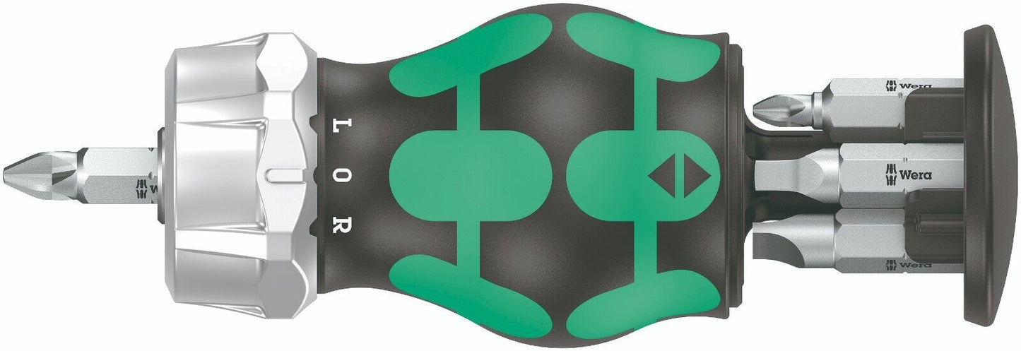 Wera Kraftform Kompakt Stubby Magazine RA 4 Screwdriver Set Pieces 05008886001