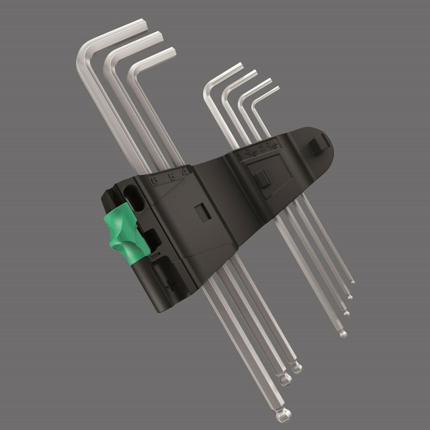 Wera 950/7 Hex-Plus 1 L-Key Set Chrome Plated Metric 7 Pieces 05022181001