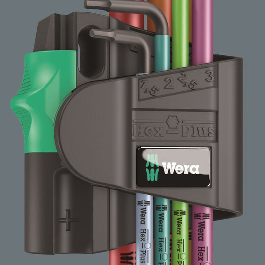 Wera 950/7 Hex-Plus Magnet 1 L-Key Set 7 Piece Metric 05022534001