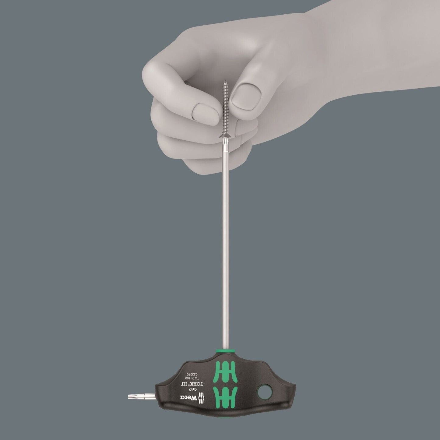 Wera 467/7 HF Set 2 TORX® T-Handle Screwdriver Set With Rack 7 Piece 05023456001