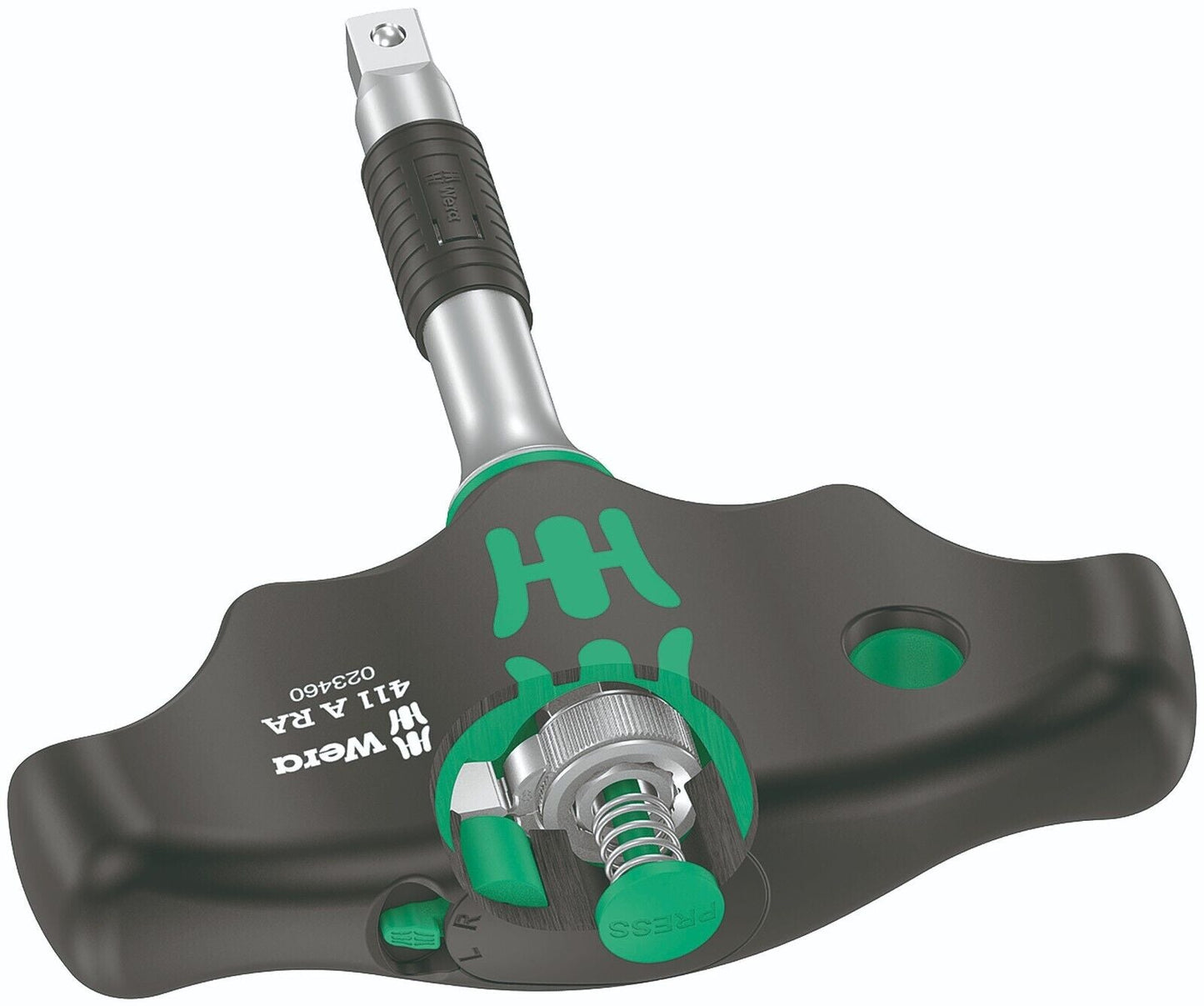 Wera 411 RA Ratcheting T-Handle Screwdriver 05023460001