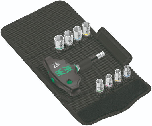 Wera Kraftform Kompakt 400 RA Set 2 Ratcheting T-Handle Set Metric 05023470001