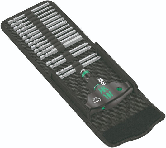Wera Kraftform Kompakt 400 RA Set 1 Ratcheting T-Handle Set Metric 05023471001