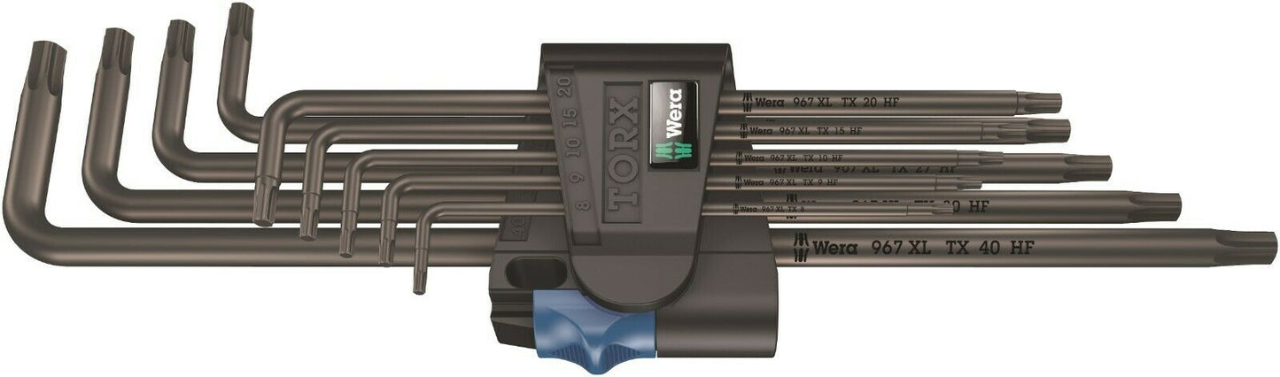 Wera 967/9 TX XL HF 1 TORX® L-Key Set With Holding Function 9 Pieces 05024450001