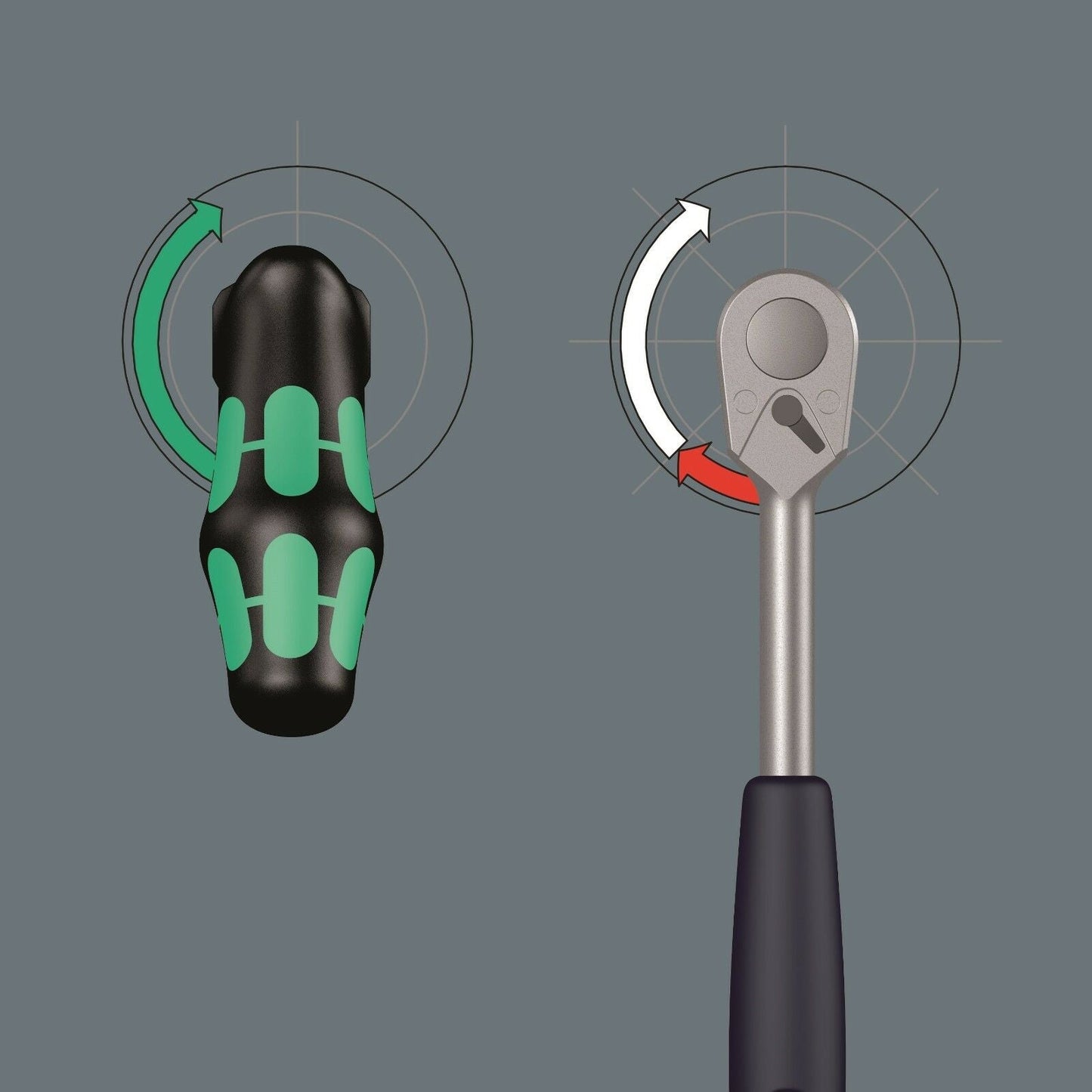 Wera Kraftform Kompakt Vario Pistol RA Ratcheting Screwdriver Set 05051030001