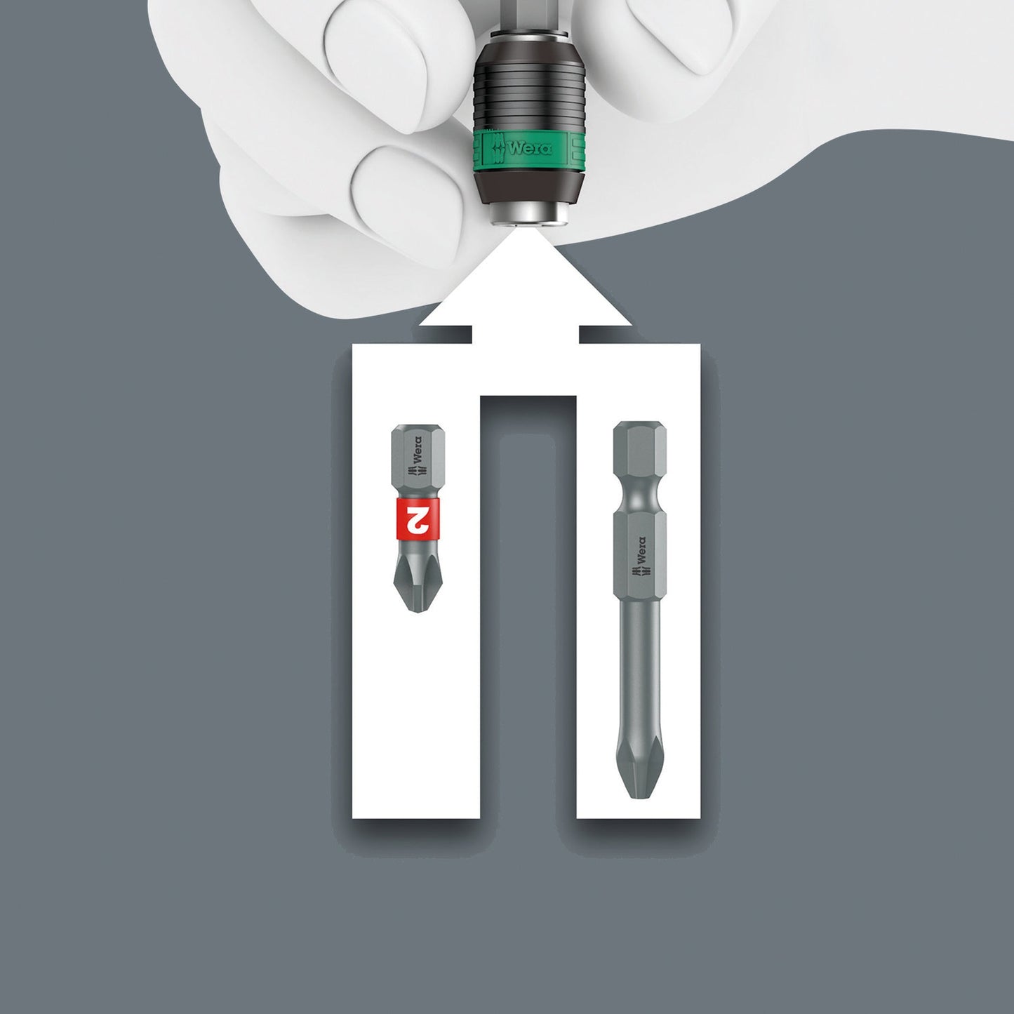 Wera Kraftform Kompakt 838 RA-R M Ratcheting Screwdriver Set 1 SAE 05051066001