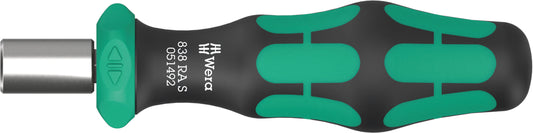 Wera 838 RA S Bitholding Ratcheting Screwdriver 1/4" Drive 05051492001