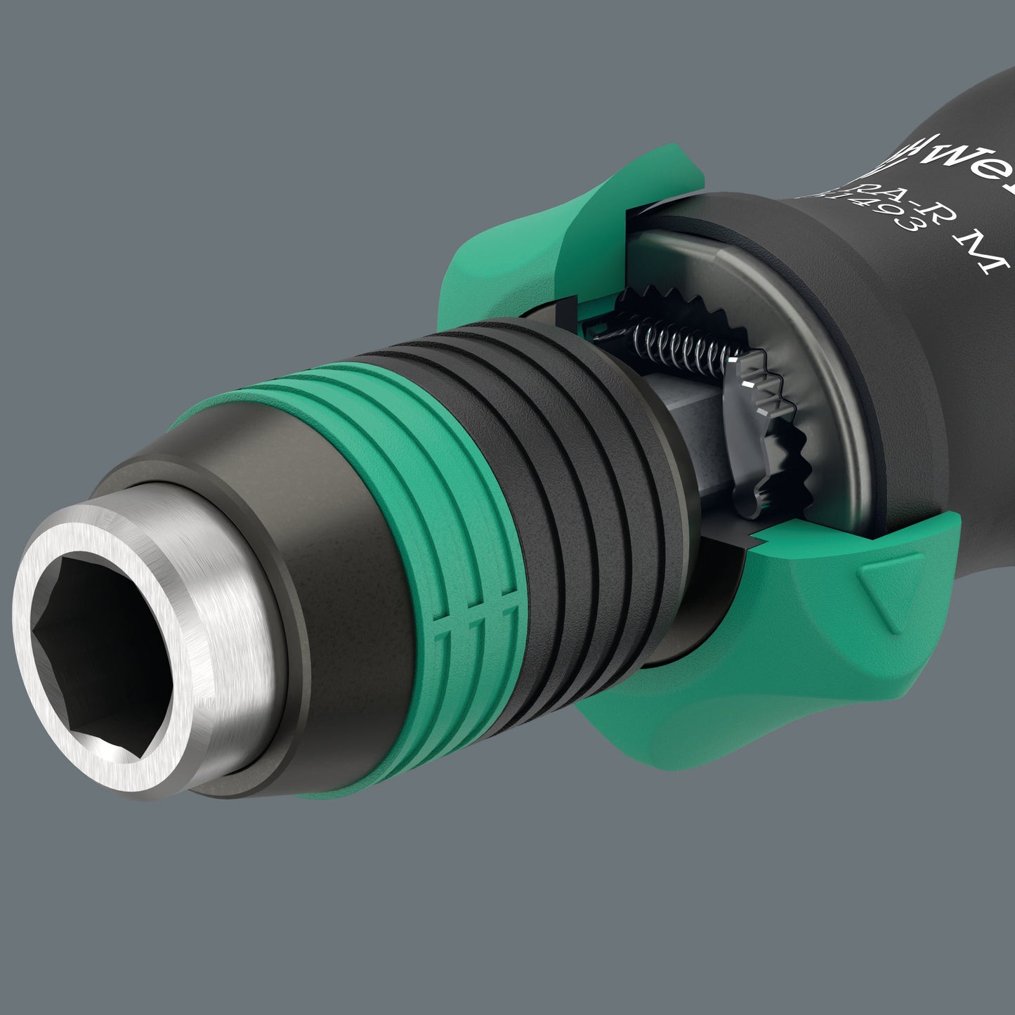 Wera 838 RA-R M Bitholding Ratcheting Screwdriver 1/4" 05051493001