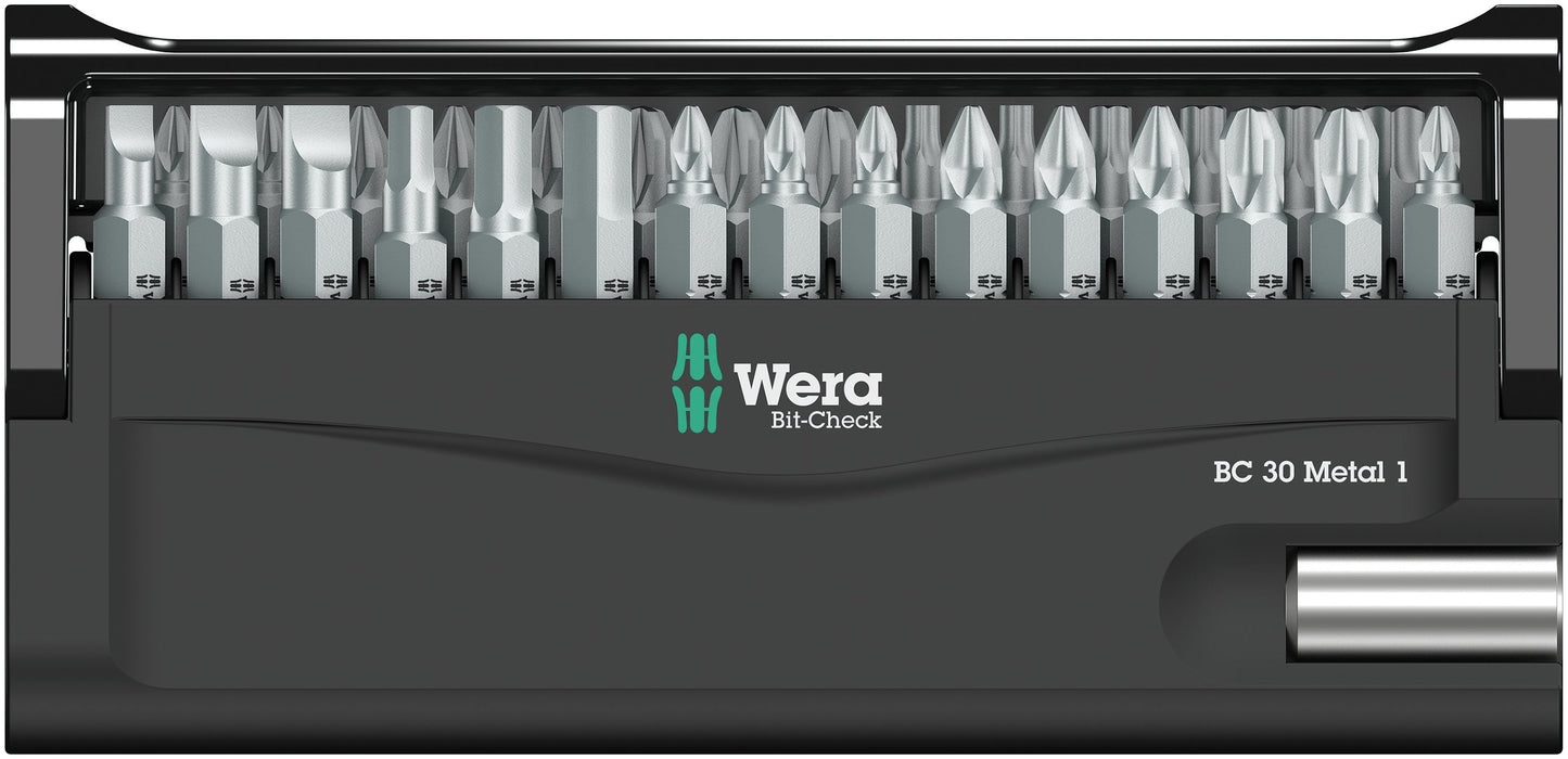 Wera Bit-Check 30 Metal 1 SB Screwdriver Bit Set 05057440001