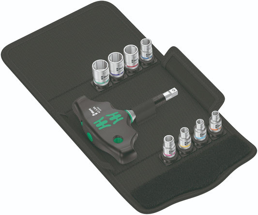 Wera Kraftform Kompakt 400 RA Set 2 Ratcheting T-Handle Set SAE 05057474001