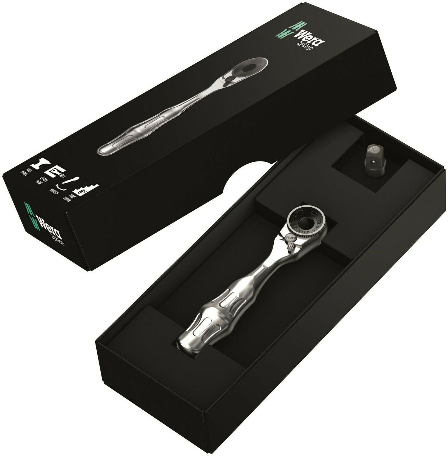Wera 8001 A Zyklop Mini 1 Bit Ratchet Socket Wrench 1/4" Drive 05073230001