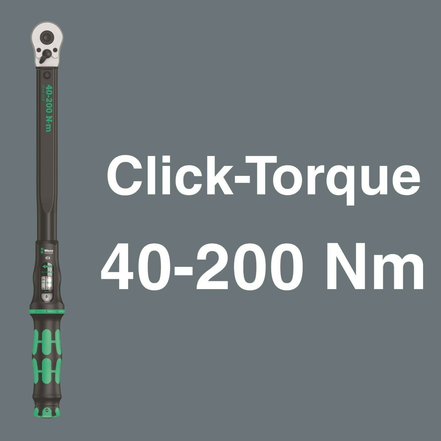 Wera C3 Click-Torque Wrench Set 2 For Cement Screws 1/2" Drive 05075681001