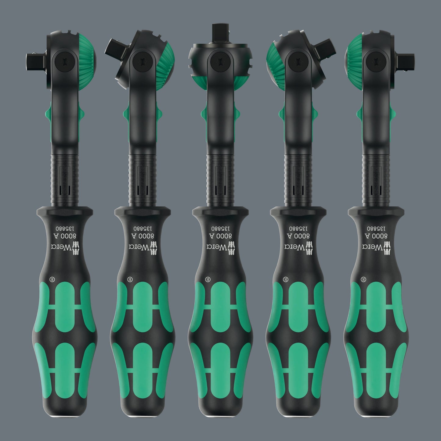 Wera 8000 A Black Edition Zyklop Speed Ratchet Wrench 1/4" Drive 05135880001