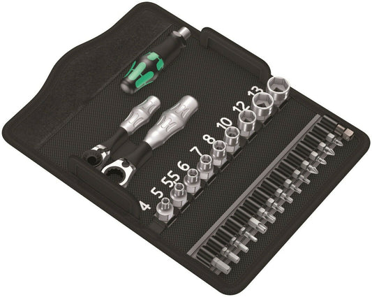 Wera Kraftform Kompakt Zyklop Mini 2 Socket Wrench Set 27 Pieces 05135918001