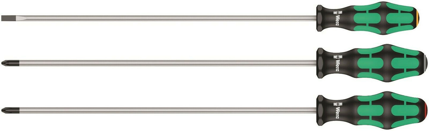 Wera 335/350/355/3 Kraftform Plus Screwdriver Set 300 mm Long 05347735002