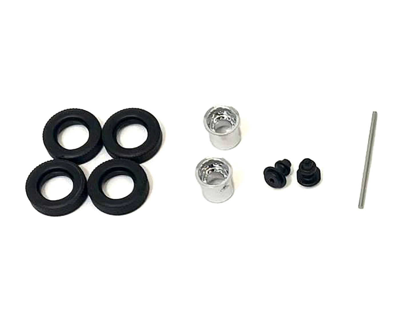 Rear Hypoid Wheelset Chrome 1/87 (HO) Plastic Model by Promotex