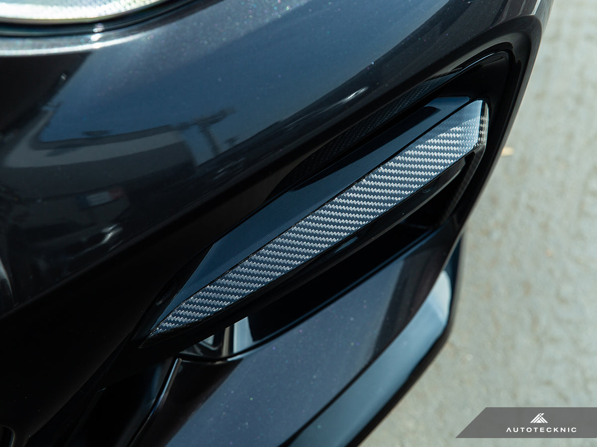 AutoTecknic Carbon Fiber Front Bumper Trim Set - G01 X3 | G02 X4 M40I Pre-LCI