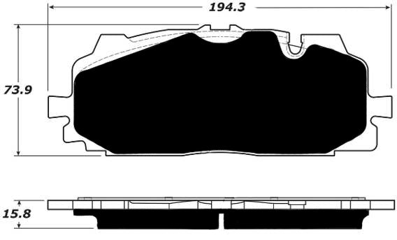 Porterfield Brake Pads for 2016 AUDI Q7 - w/350mm Front Discs